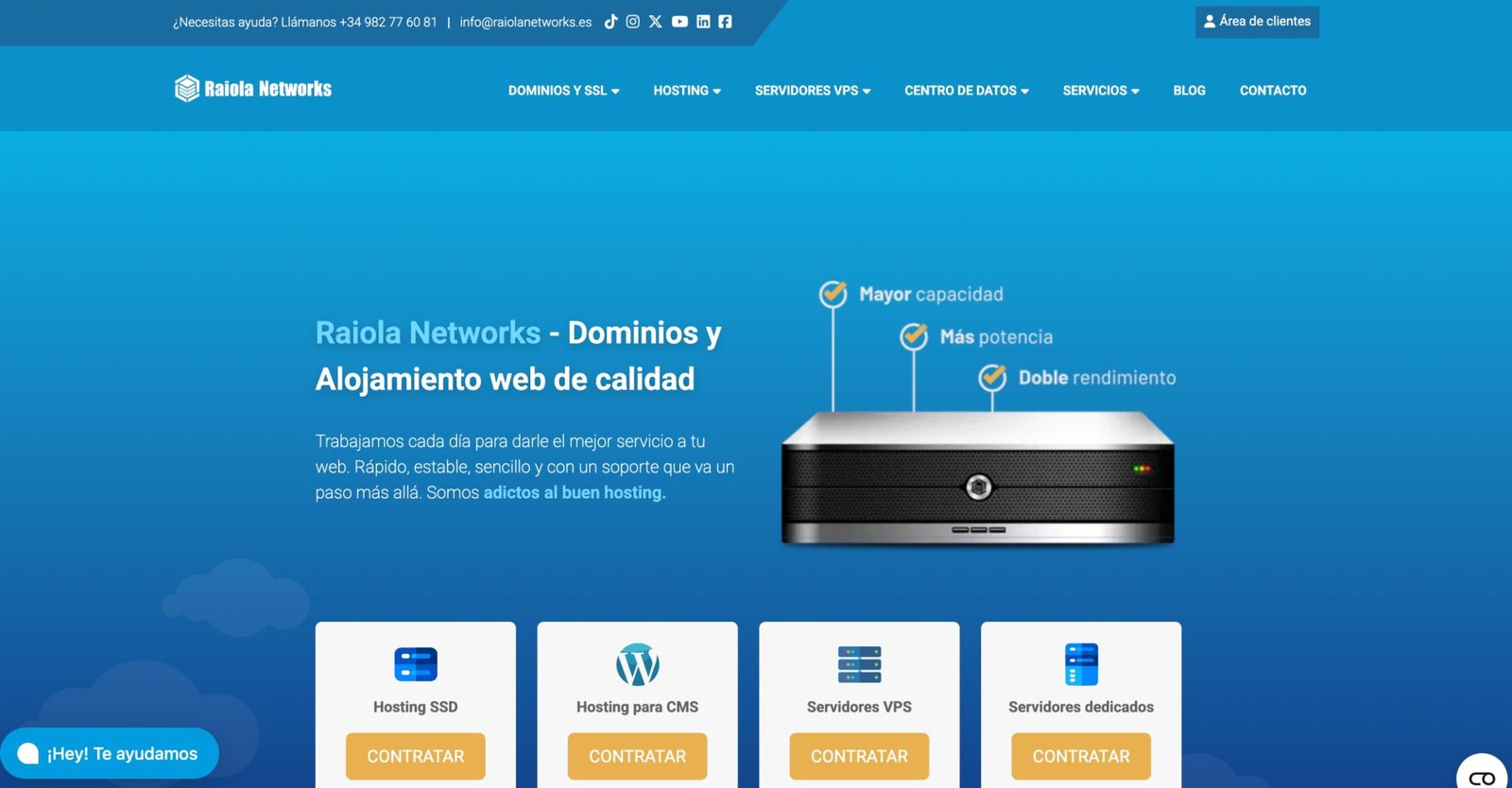 Raiola Networks: El Mejor Hosting Español
